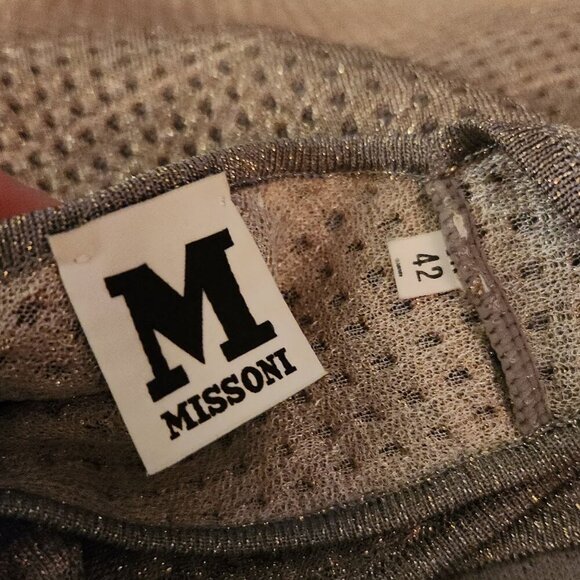 MISSONI Metallic Ombre Mermaid Flute Hem Mini Dress - Picture 9 of 11